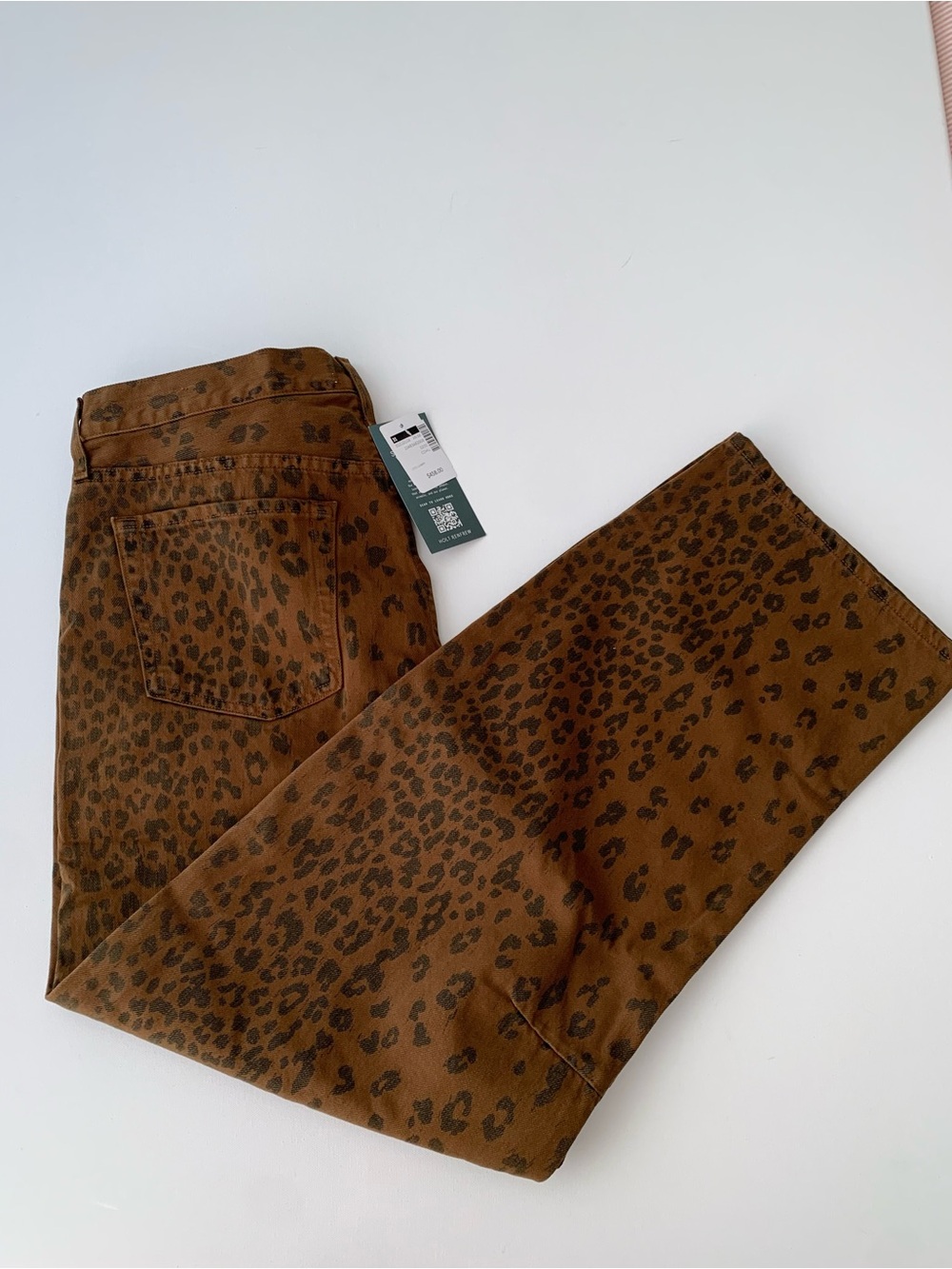 Citizens of Humanity Leopard Print Miro Long low-slung Relaxed Jeans women’s 31 - Picture 14 of 16